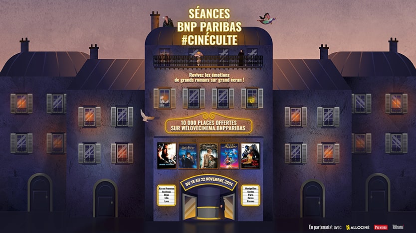 10 000 places de cinéma gratuites : Les séances #CinéCulte de BNP Paribas reviennent cet automne