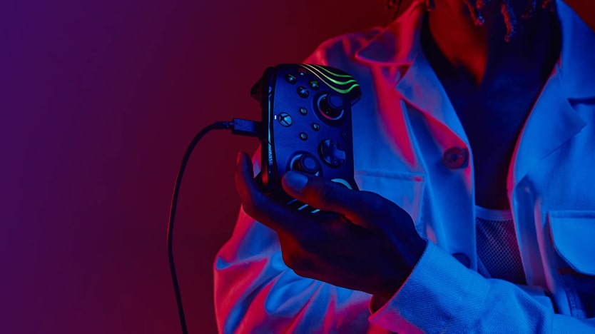 PDP - Manette filaire Afterglow Wave Bleu pour Nintendo Switch et