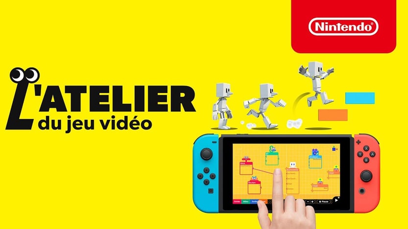 Test L'Atelier du jeu vidÃ©o sur Switch. Un jeu intelligent Ã  partager en famille